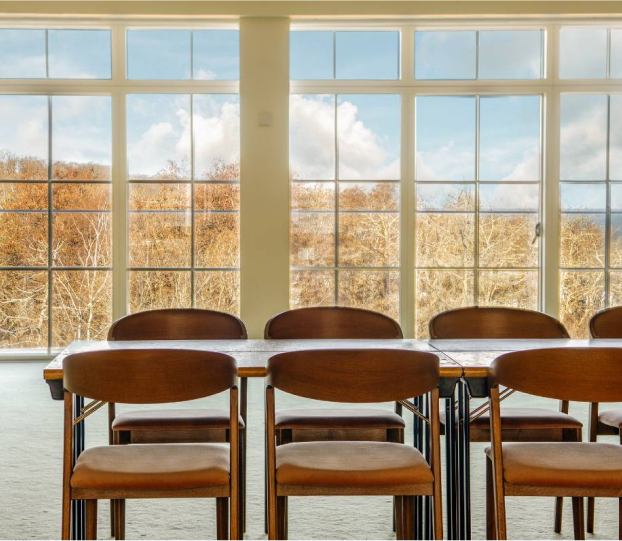 Mødelokale på Marienlyst Badehotel med flot udsigt over Øresund